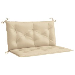 Coussin de banc de jardin beige 100x(50+50)x7 cm tissu oxford 