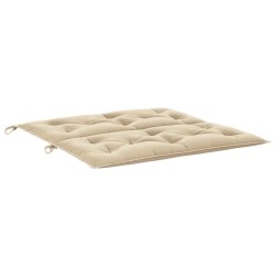 Coussin de banc de jardin beige 100x(50+50)x7 cm tissu oxford 