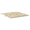 Coussin de banc de jardin beige 100x(50+50)x7 cm tissu oxford 