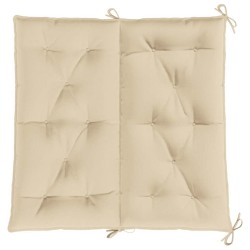 Coussin de banc de jardin beige 100x(50+50)x7 cm tissu oxford 