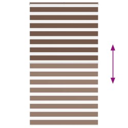 Store zèbre marron 135x200cm largeur du tissu 130,9cm polyester 