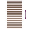 Store zèbre marron 135x200cm largeur du tissu 130,9cm polyester 