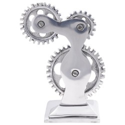 Serre-livres2 pcs Argent 10x10x22 cm Aluminium Cog 