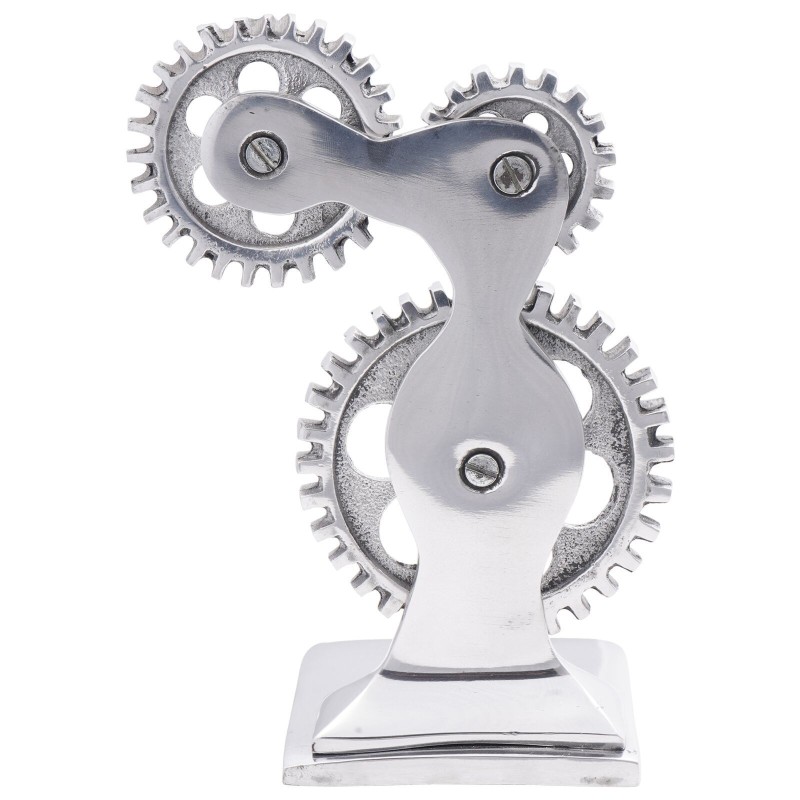 Serre-livres2 pcs Argent 10x10x22 cm Aluminium Cog 