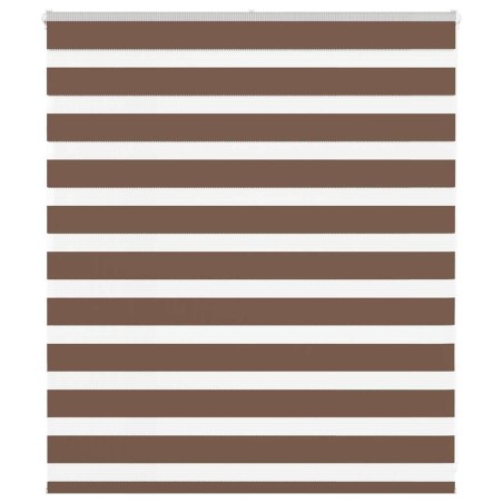 Store zèbre marron 120x100cm largeur du tissu 115,9cm polyester 