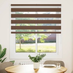 Store zèbre marron 120x100cm largeur du tissu 115,9cm polyester 