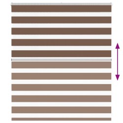 Store zèbre marron 120x100cm largeur du tissu 115,9cm polyester 
