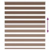 Store zèbre marron 120x100cm largeur du tissu 115,9cm polyester 