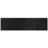 Tapis rectangulaire noir 80x300 cm bambou 
