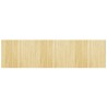Tapis rectangulaire naturel clair 80x300 cm bambou 