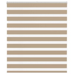 Store zèbre marron sable largeur du tissu 115,9 cm polyester 