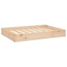 Lit pour chien 71,5x54x9 cm Bois de pin solide 