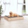 Lit pour chien 71,5x54x9 cm Bois de pin solide 