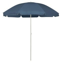 Parasol de plage bleu 240 cm 
