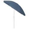 Parasol de plage bleu 240 cm 