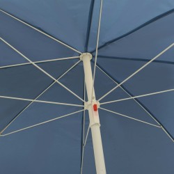 Parasol de plage bleu 240 cm 