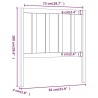 Tête de lit Marron miel 81x4x100 cm Bois massif de pin 