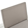 Chaises de salon de jardin et coussins lot de 4 Plastique Blanc 