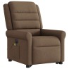 Fauteuil inclinable de massage électrique Marron Tissu 