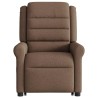 Fauteuil inclinable de massage électrique Marron Tissu 