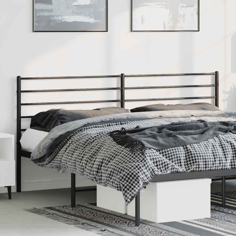 Tête de lit métal noir 180 cm Tête de lit métal noir 180 cm