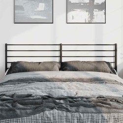 Tête de lit métal noir 180 cm 
