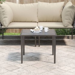 Table de jardin gris 48x48x37 cm acier 
