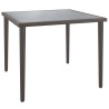 Table de jardin gris 48x48x37 cm acier 