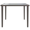 Table de jardin gris 48x48x37 cm acier 