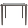 Table de jardin gris 48x48x37 cm acier 