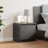 Table de chevet Gris 40x30,5x40 cm Bois de pin massif 