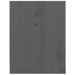 Table de chevet Gris 40x30,5x40 cm Bois de pin massif 