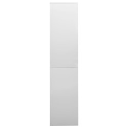 Armoire à bureau porte coulissante Gris clair 90x40x180cm Acier 