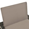 Chaises de salon de jardin et coussins 4pc Plastique Anthracite 