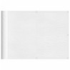 Écran de balcon blanc 75x800 cm 100% polyester oxford 