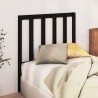 Tête de lit Noir 106x4x100 cm Bois massif de pin 