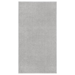 Tapis à poils courts 80x150 cm Gris clair 