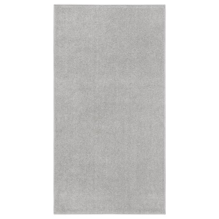 Tapis à poils courts 80x150 cm Gris clair 