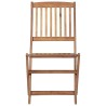 Chaises pliables de jardin lot de 6 avec coussins Bois d'acacia 