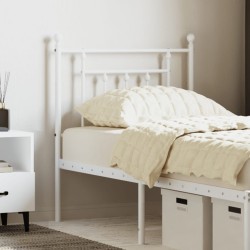 Tête de lit métal blanc 75 cm 