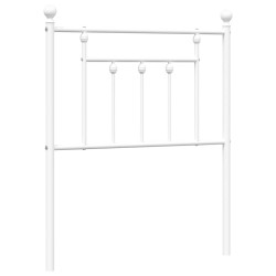 Tête de lit métal blanc 75 cm 