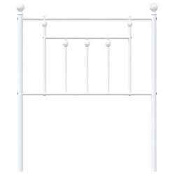 Tête de lit métal blanc 75 cm 