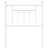 Tête de lit métal blanc 75 cm 