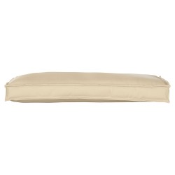 Coussin de palette beige 100x40x8 cm en tissu Oxford 