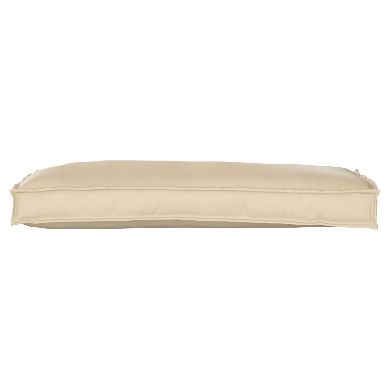 Coussin de palette beige 100x40x8 cm en tissu Oxford 