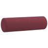 Canapé 3 places avec oreillers décoratifs bordeaux 180 cm tissu 