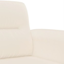 Canapé à 3 places Beige 180 cm Tissu microfibre 