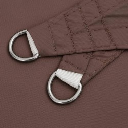 Voile de parasol tissu oxford triangulaire 3x4x4 m marron 