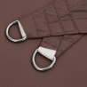 Voile de parasol tissu oxford triangulaire 3x4x4 m marron 