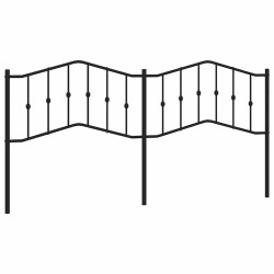 Tête de lit métal noir 193 cm 